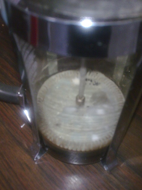 Les ravages du temps qui s'écoule à la Fifo sur le fond de café!!!