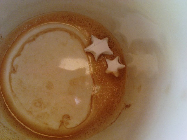 Stars de fond de tasse